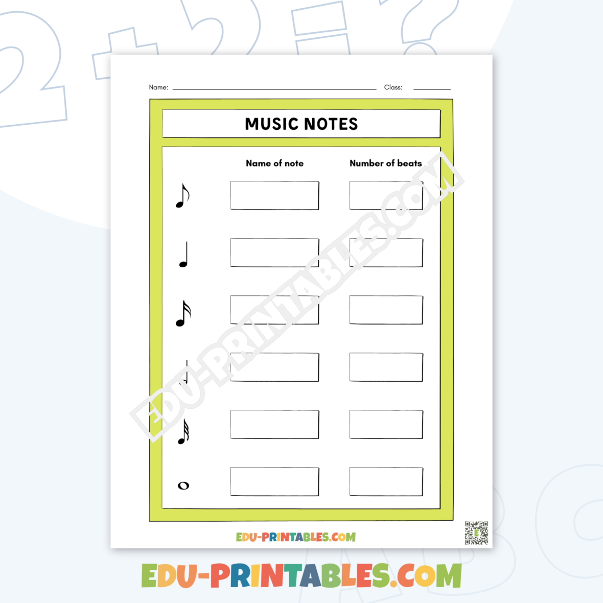 Worksheet – Music Notes: Master Rhythms and Symbols!