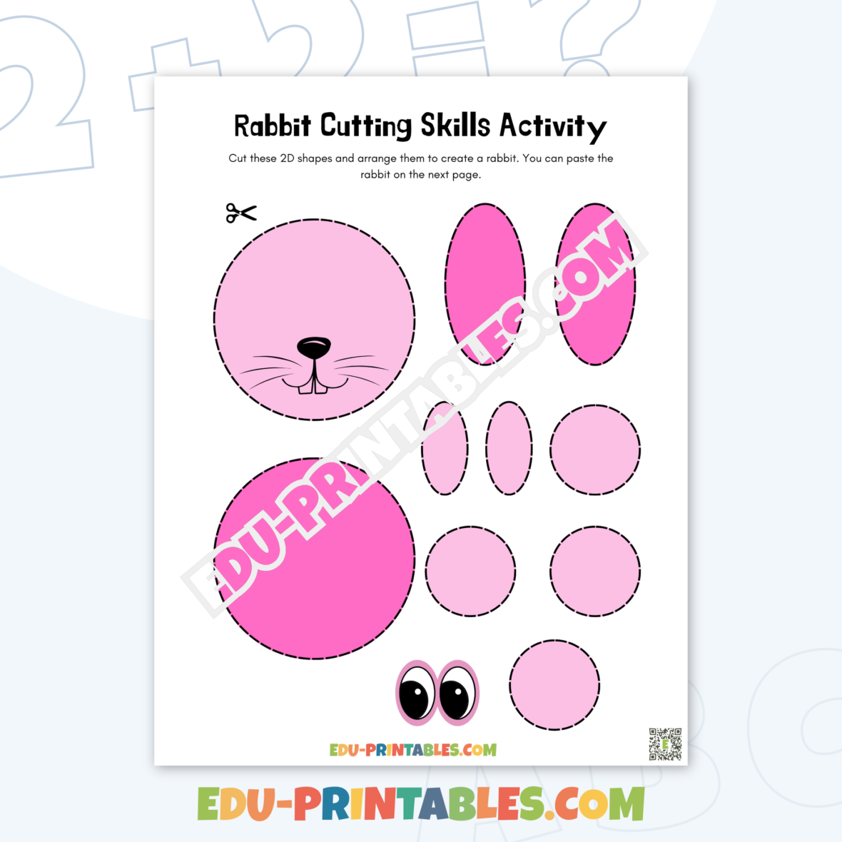 Activity Sheet – Rabbit Cutting Skills: Master Scissor Skills with Fun!