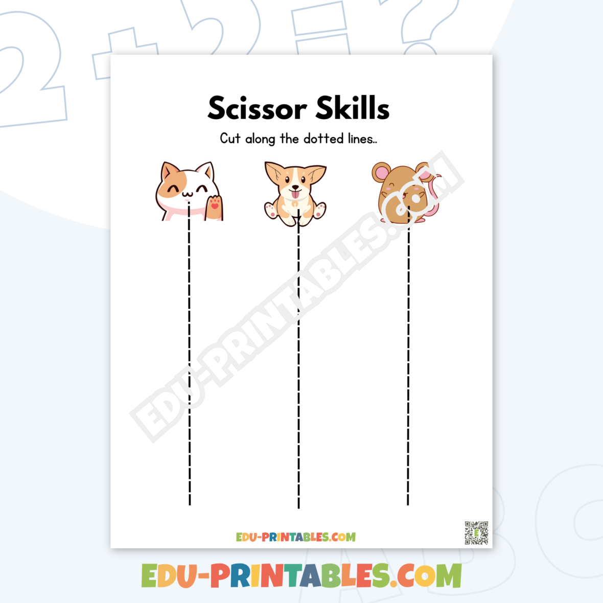 Worksheet – Scissor Skills: Master Cutting with Fun Designs!