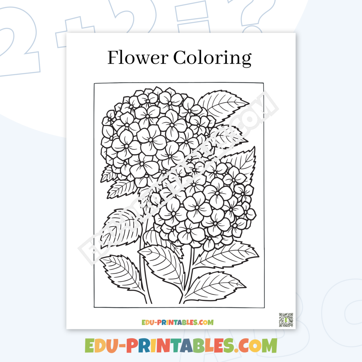 Coloring Sheet – Flowers: Bring Nature to Life with Your Colors!