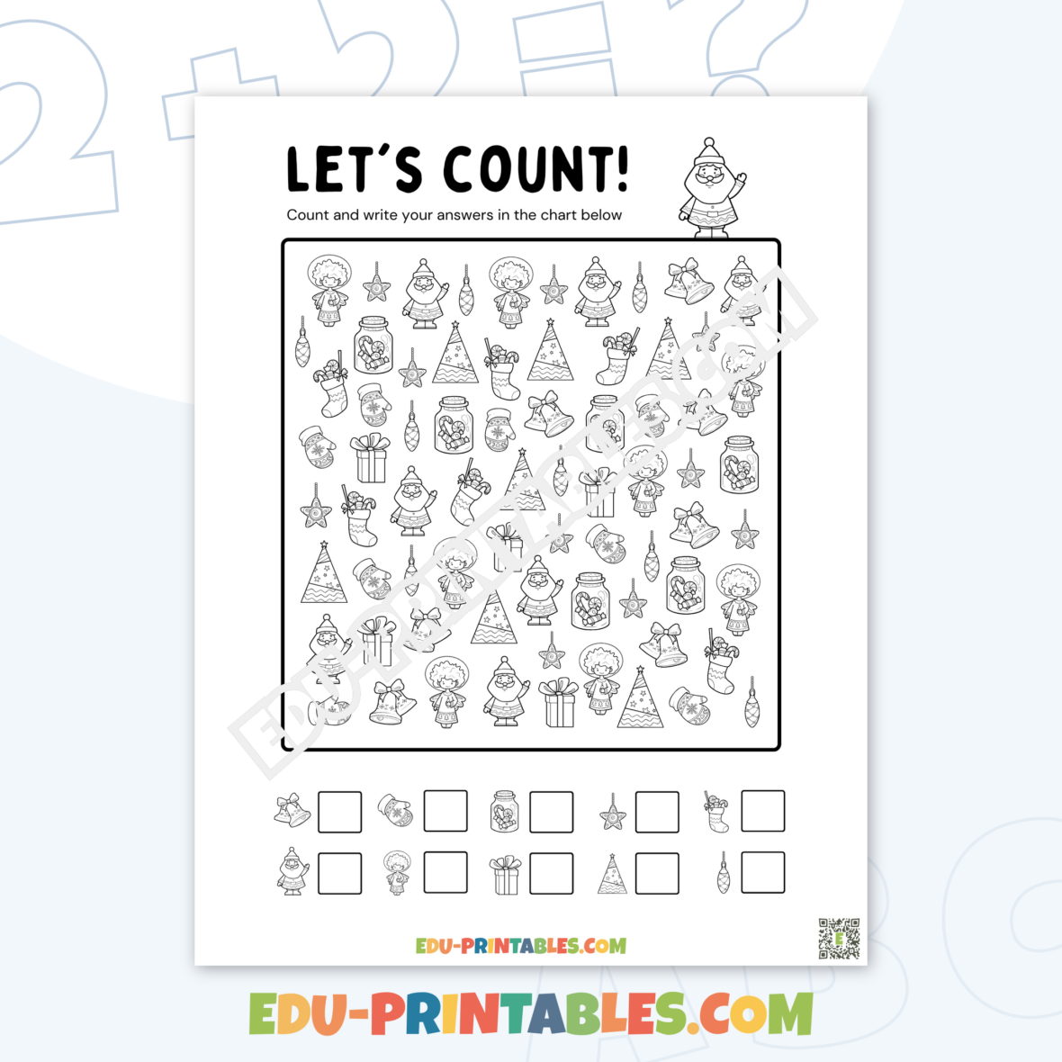 Worksheet – Holiday Fun: Count and Discover Hidden Surprises!