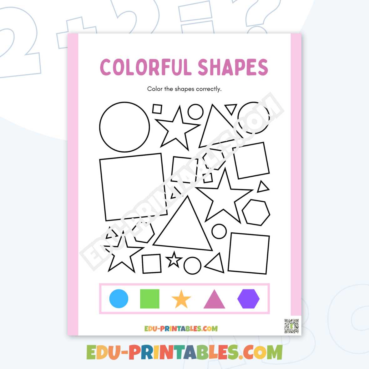 Worksheet – Colorful Shapes: Discover and Enhance Geometry Skills!