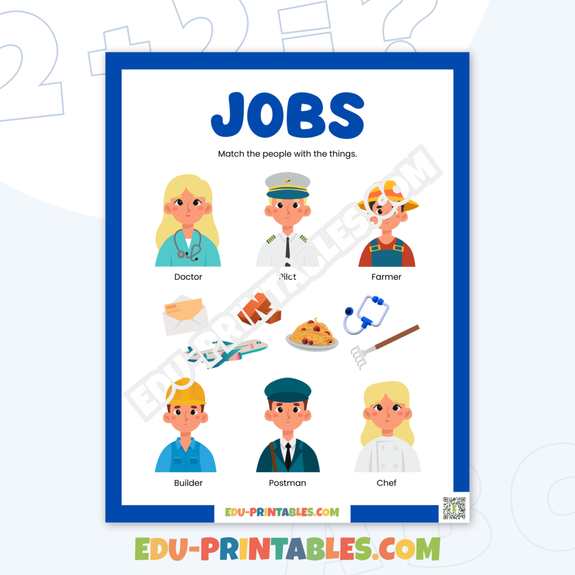 Worksheet – Jobs: Match Careers with Everyday Tools!