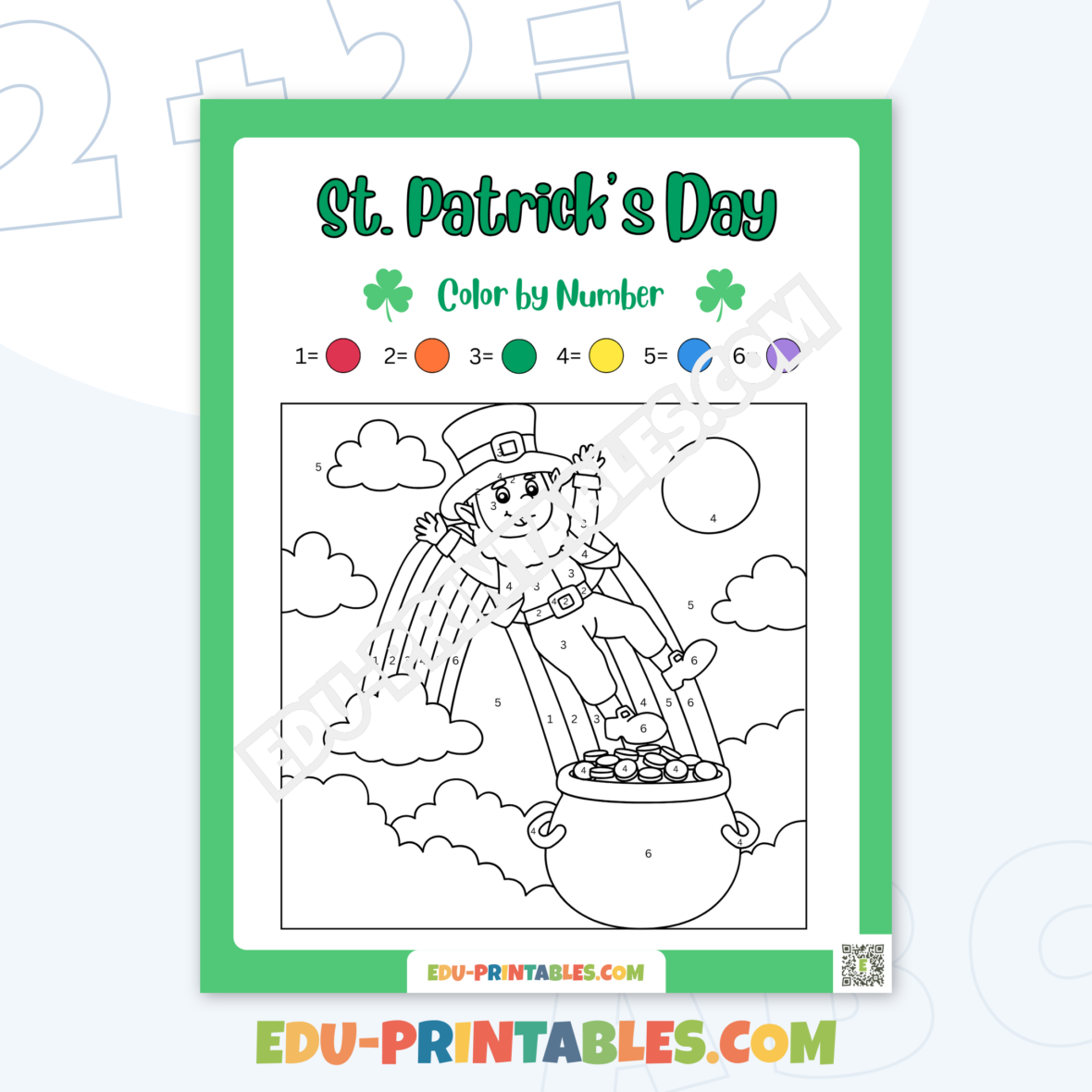 Coloring Page – St. Patrick’s Day: Unleash Your Creativity with Color by Number!