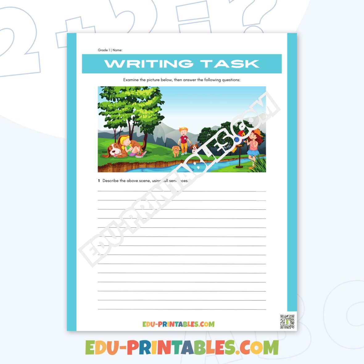 Worksheet – Nature Scene: Enhance Writing Skills through Observation