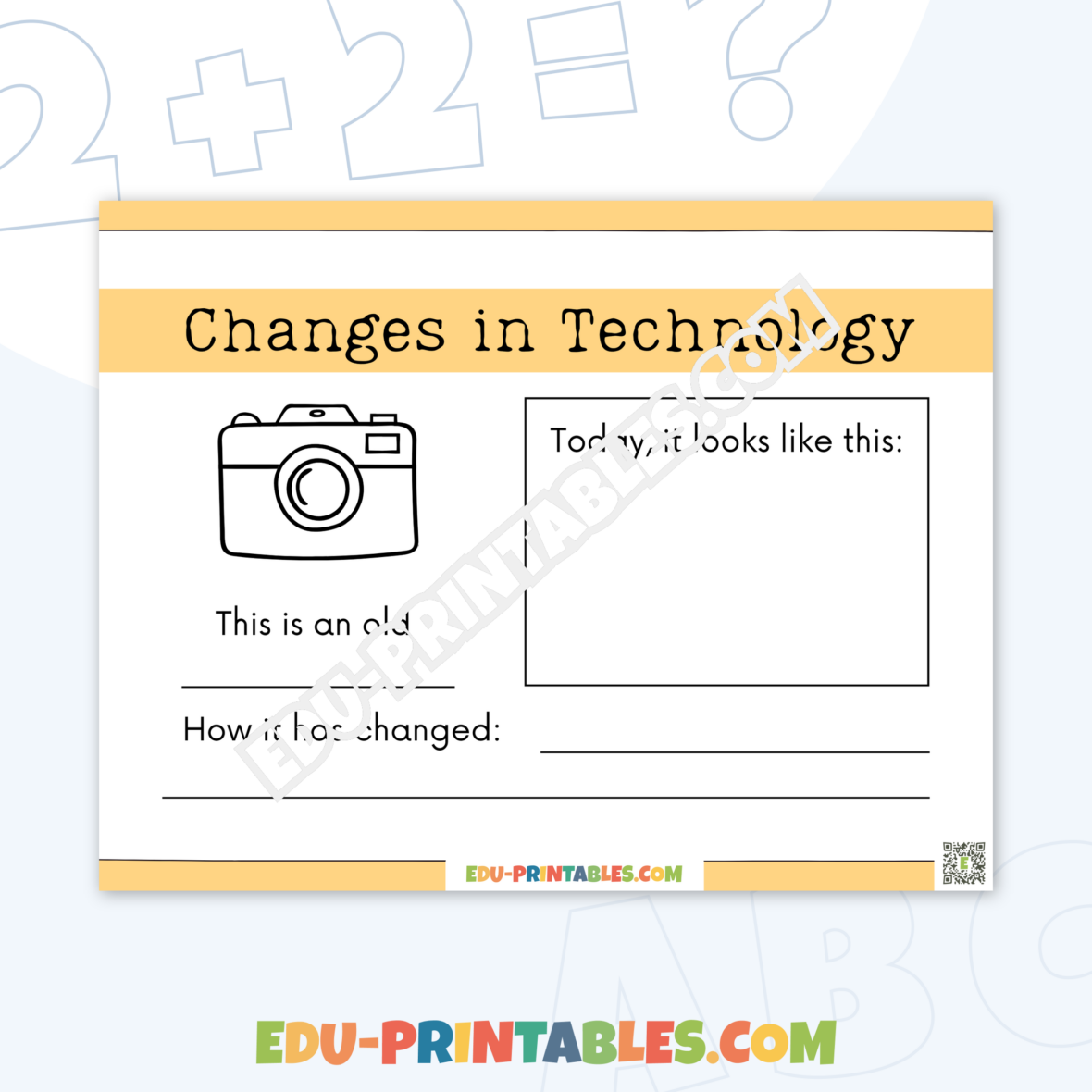 Worksheet – Changes in Technology: Explore the Evolution of Gadgets!