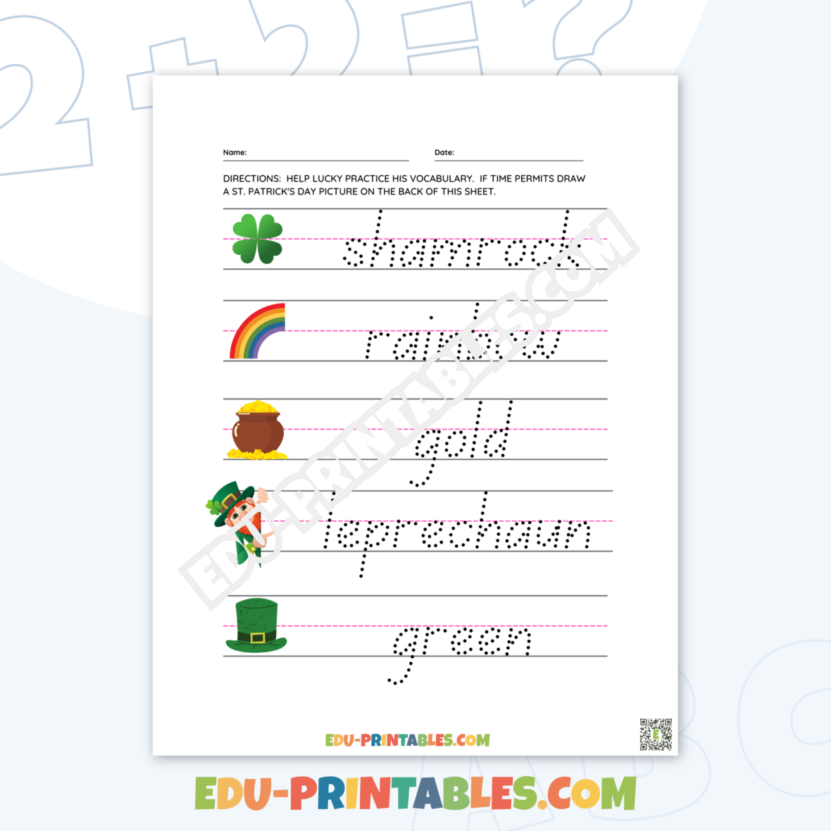 🍀St. Patrick’s Day MEGA Bundle – 100+ sheets