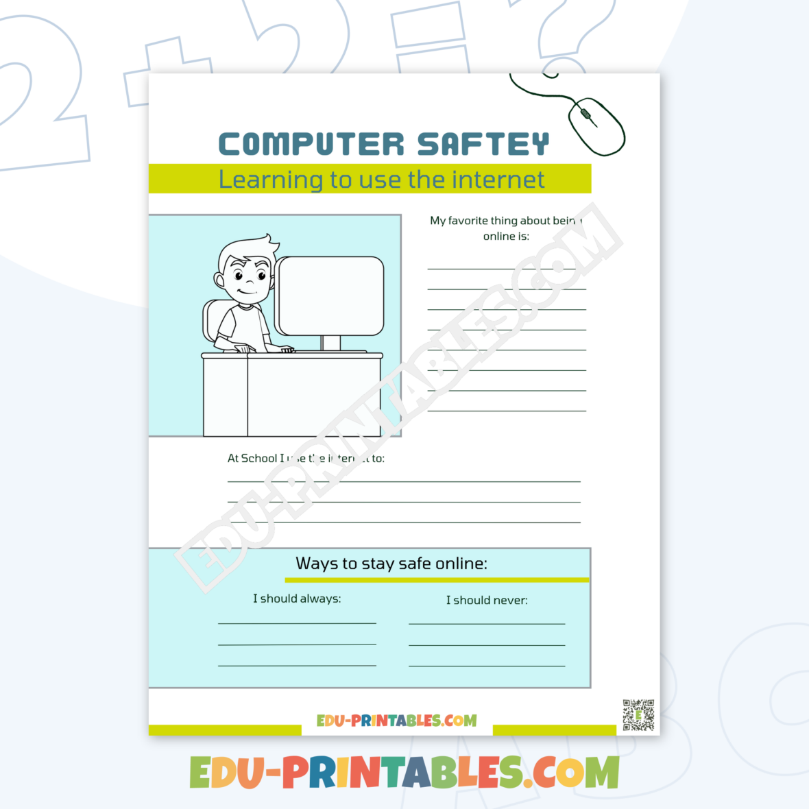 Worksheet – Computer Safety: Master Online Safety Skills!