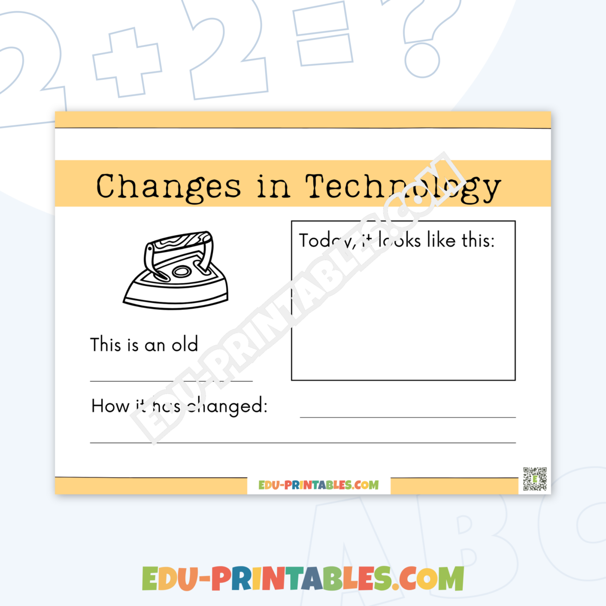 Worksheet – Changes in Technology: Discover the Evolution!