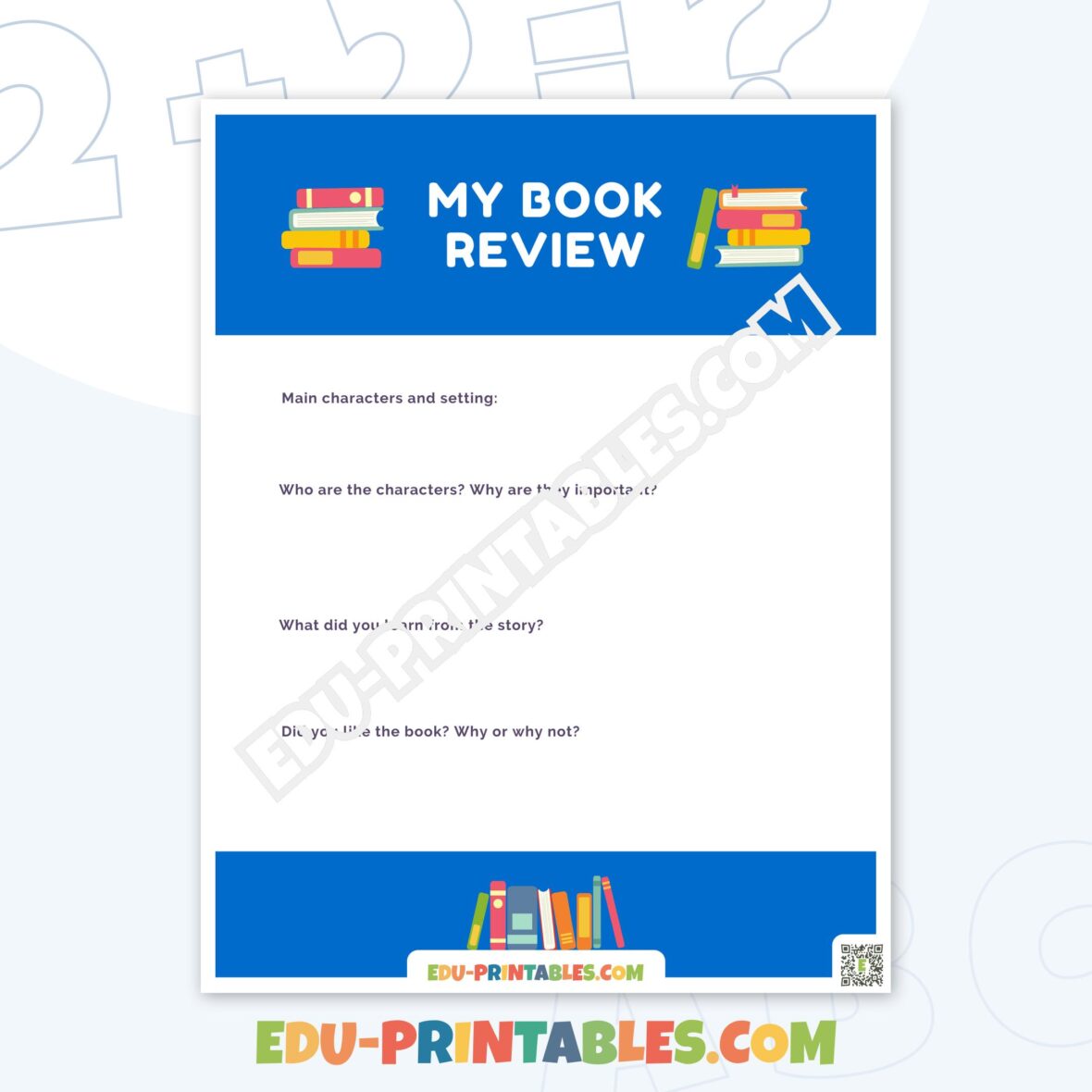 Worksheet – Book Review: Craft Your Own Story Analysis!