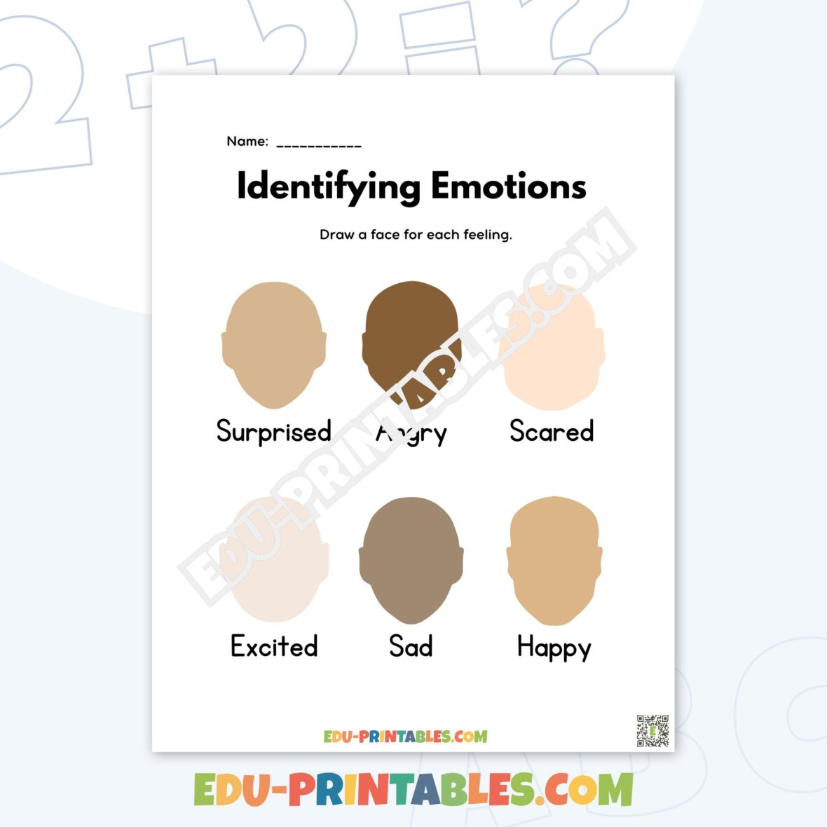 Worksheet – Emotions: Draw and Discover Different Feelings!