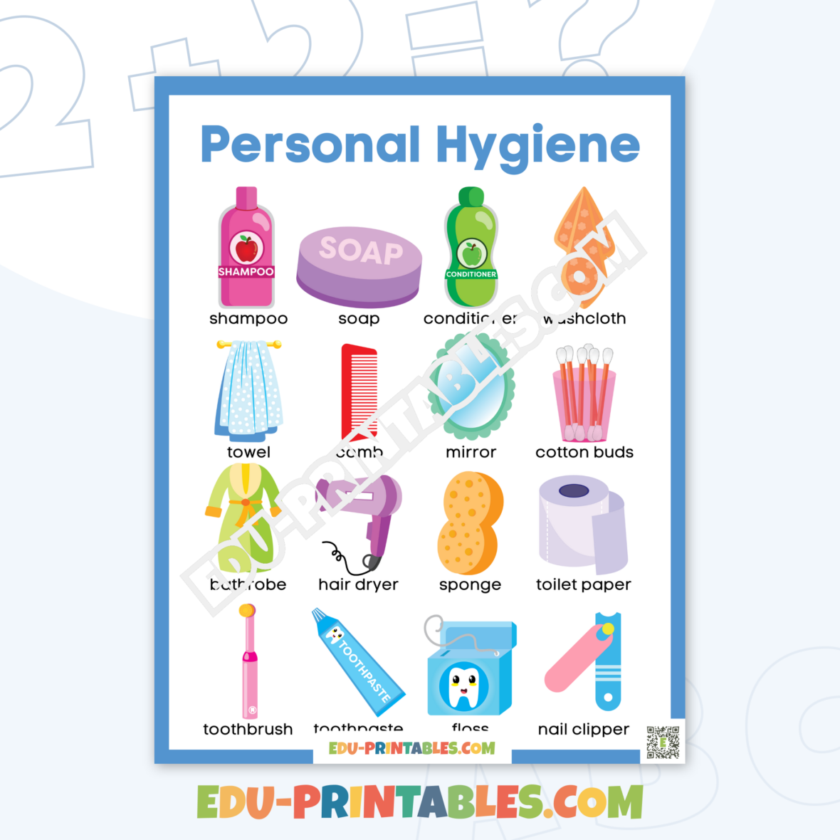 Worksheet – Personal Hygiene: Learn Everyday Essentials!