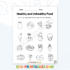 Worksheet – Healthy Food: Learn and Color the Fun Way!