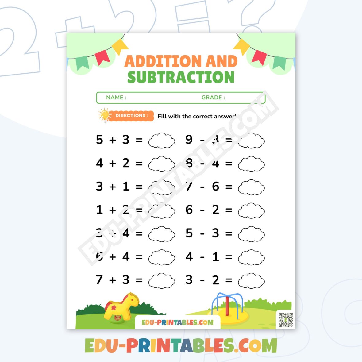 Worksheet – Addition and Subtraction: Master Basic Math Skills!