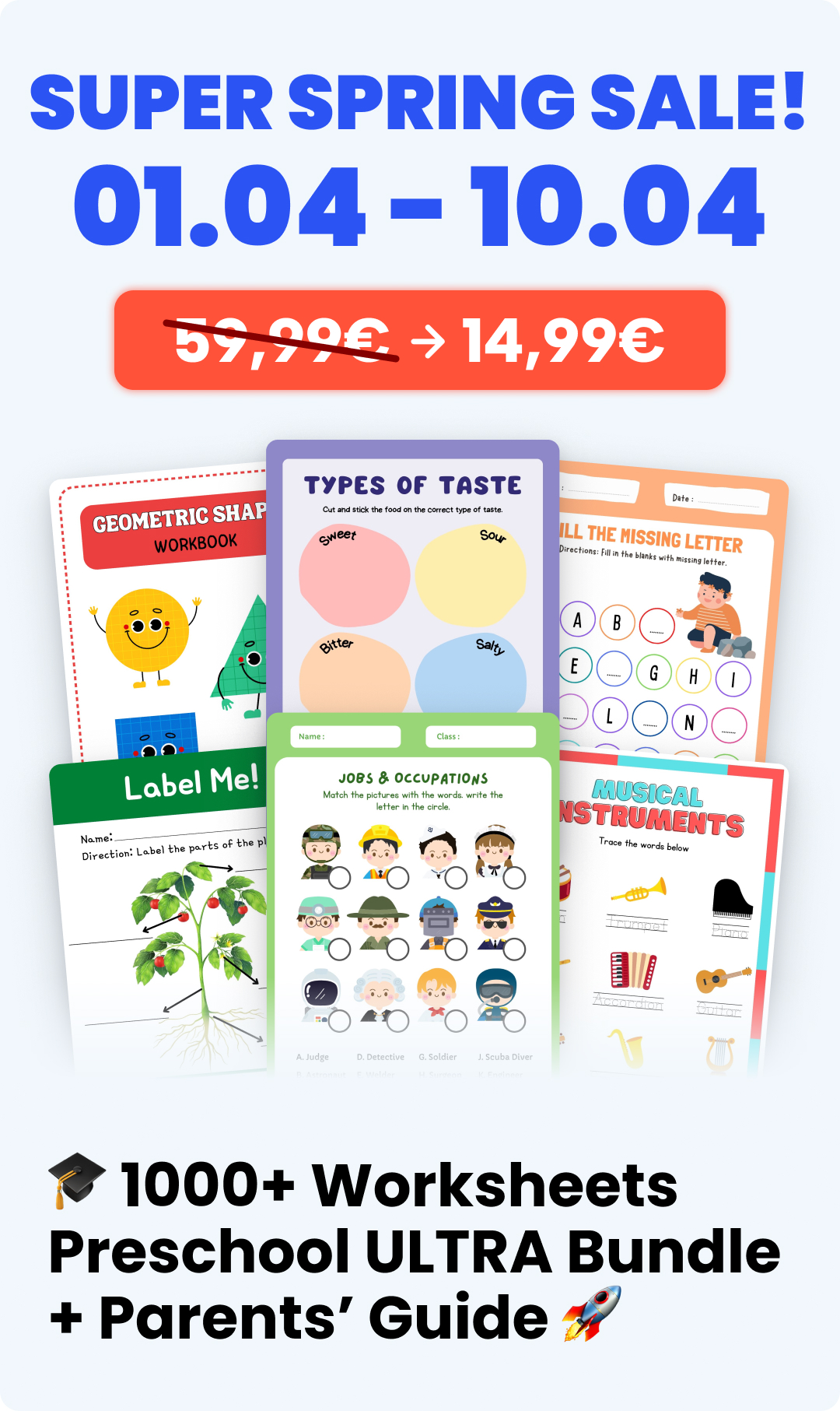 Ultra 1000+ educational material bundle